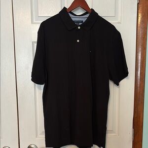 Tommy Hilfiger Black Polo Shirt Classic Design